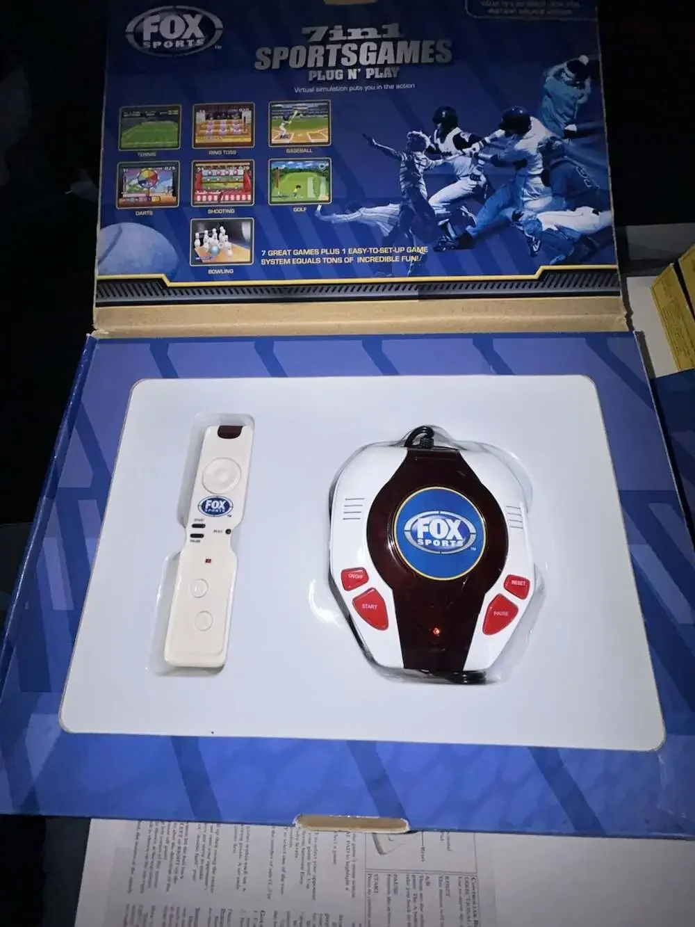 Fox Sports 7-in-1 Sports Games Plug N Play Video Game System